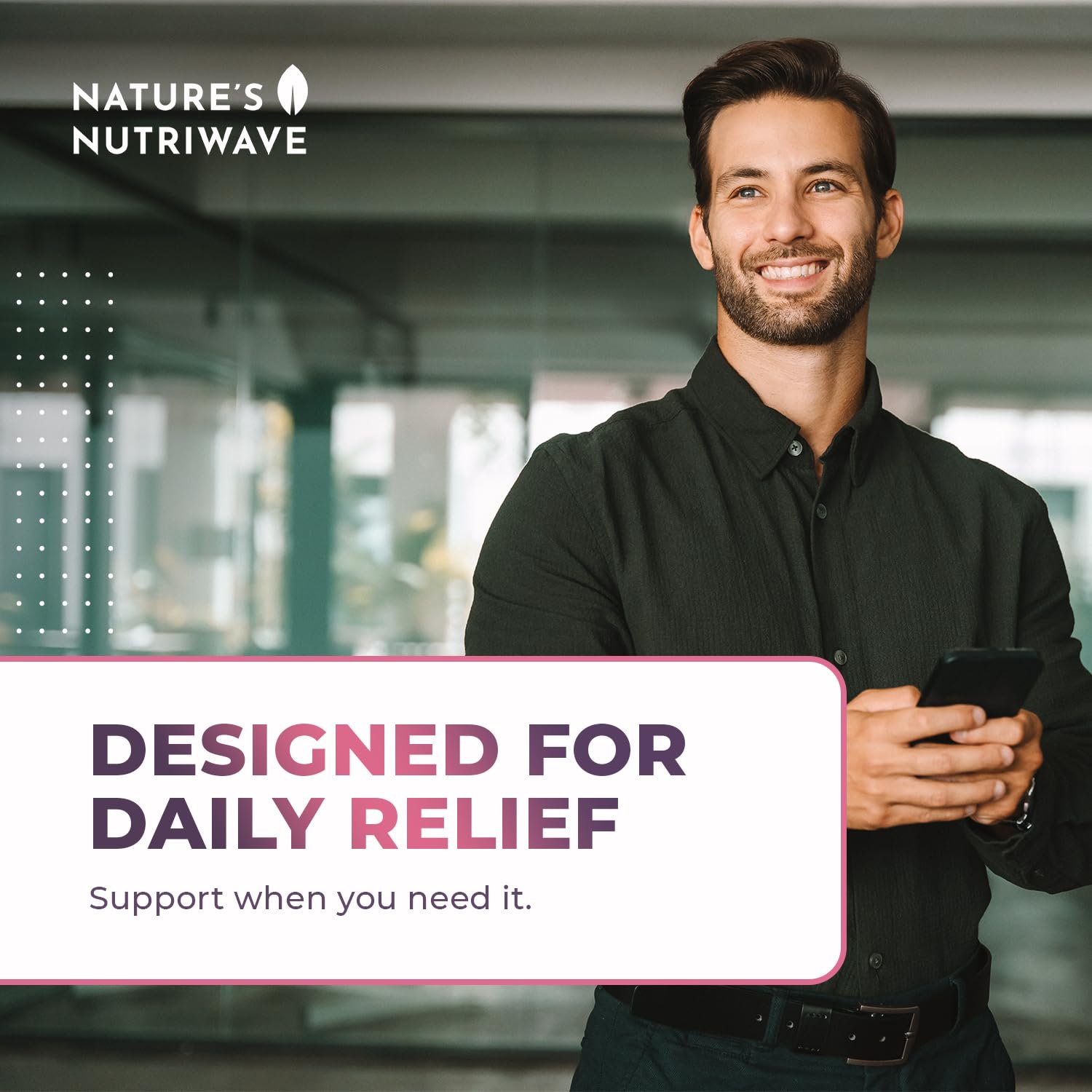 Nature’s NutriWave Blended Vitamin & Mineral Supplement on a wooden table
