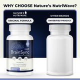 Nature’s NutriWave BrainSync supplement on a kitchen counter
