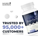 Nature’s NutriWave BrainSync supplement side view with ingredients
