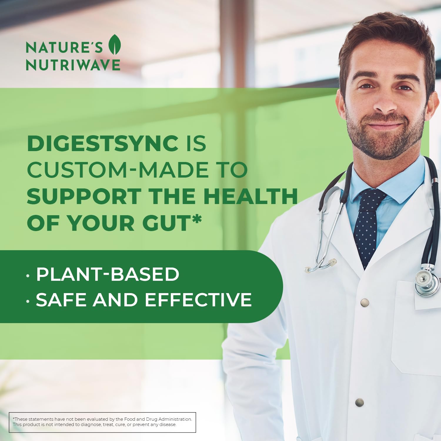 Nature’s NutriWave daily Multi-Enzyme Powder close-up of powder