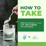 Nature’s NutriWave daily Multi-Enzyme Powder with a glass of water