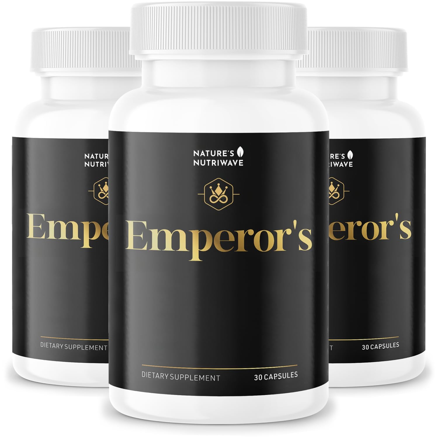 Nature’s NutriWave Emperor’s Vigor Tonic back view with ingredients list