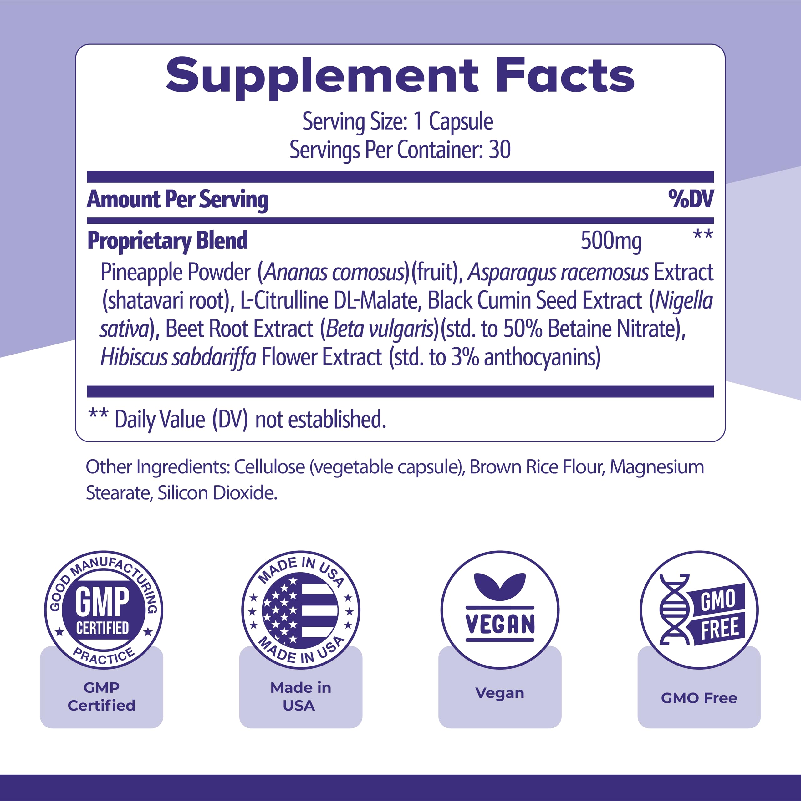 Nature’s NutriWave Flush Factor Plus ingredients list on packaging