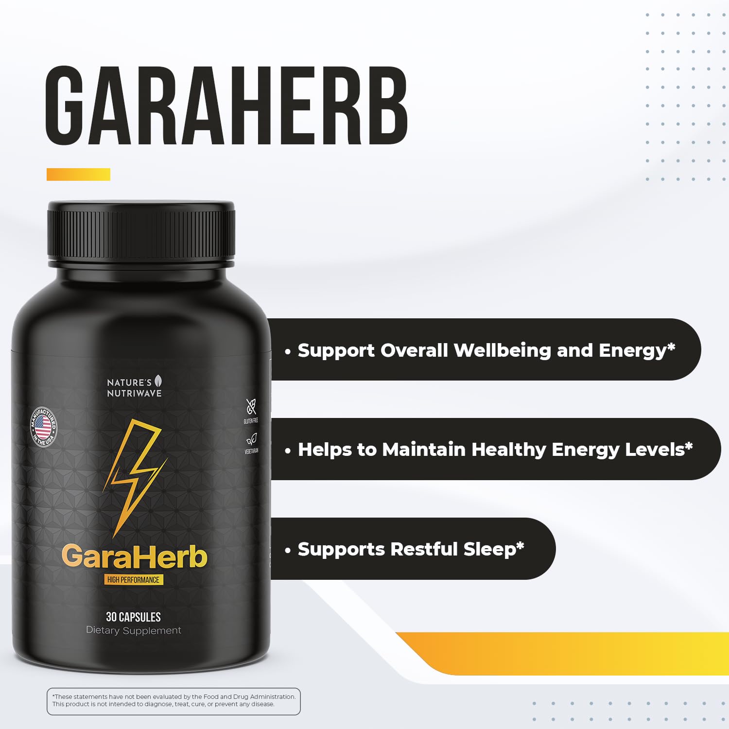 Nature’s NutriWave Garaherb capsule close-up