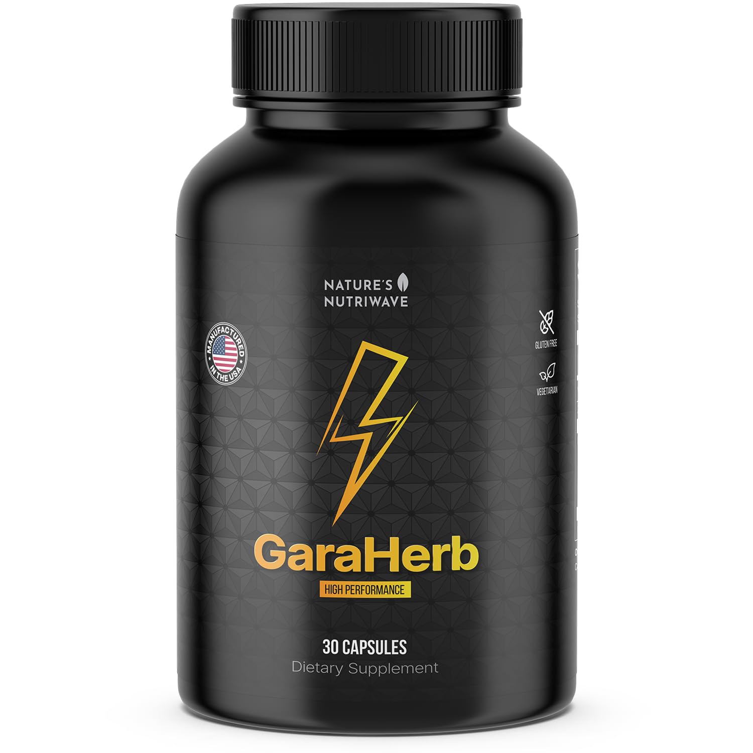 Nature’s NutriWave Garaherb daily supplement bottle front view