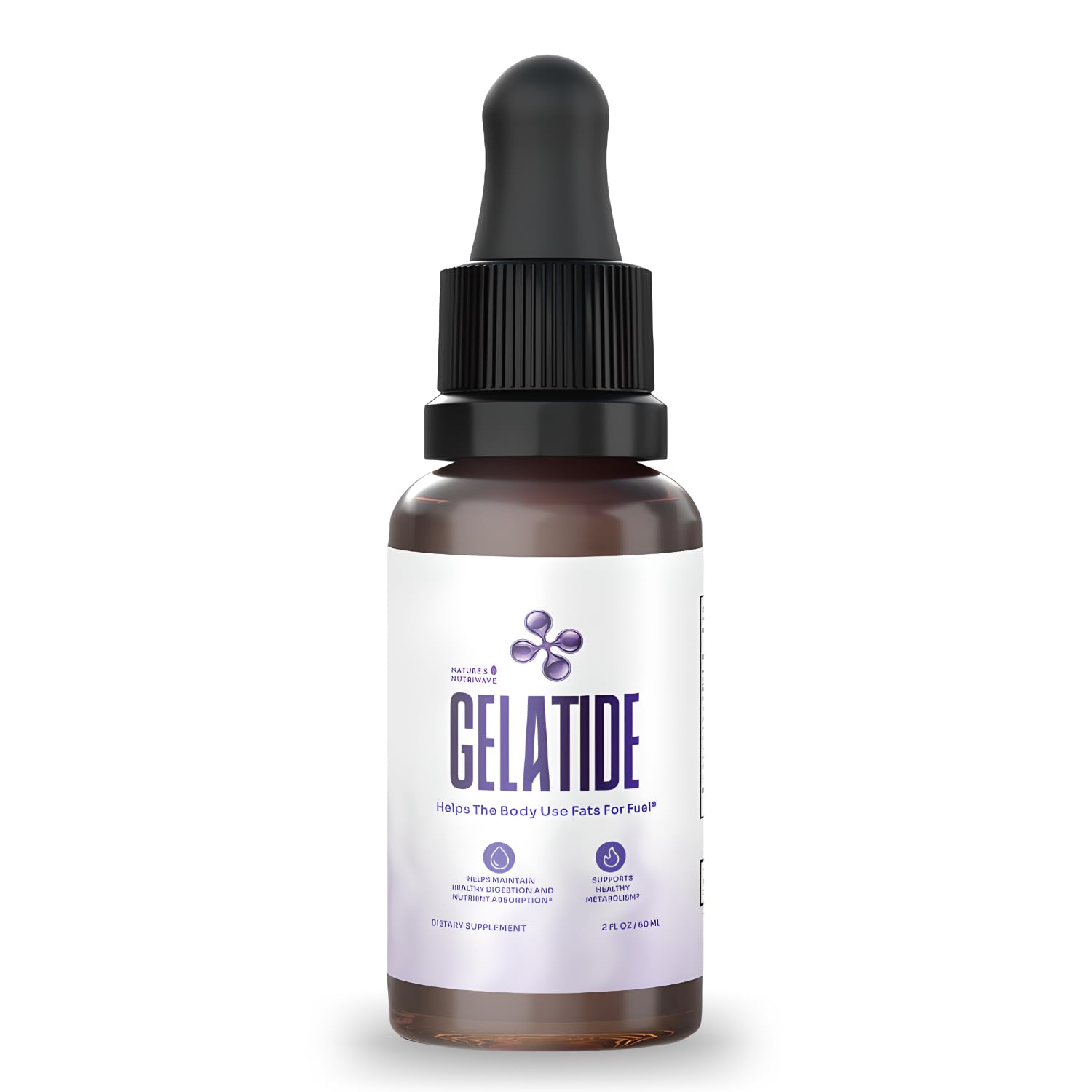 Nature’s NutriWave GELATIDE liquid botanical supplement front view