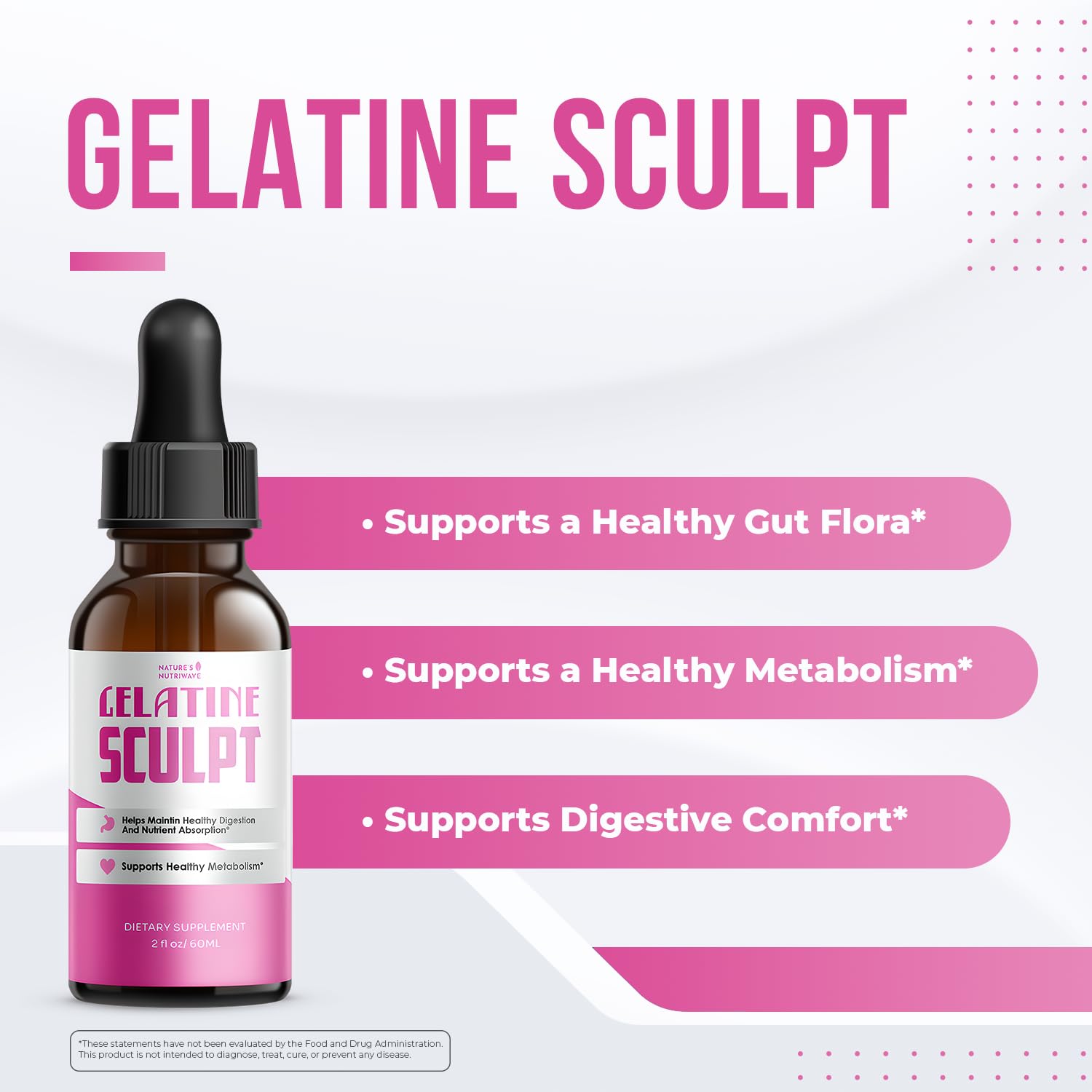 Nature’s NutriWave Gelatine Sculpt Liquid Supplement ingredients list