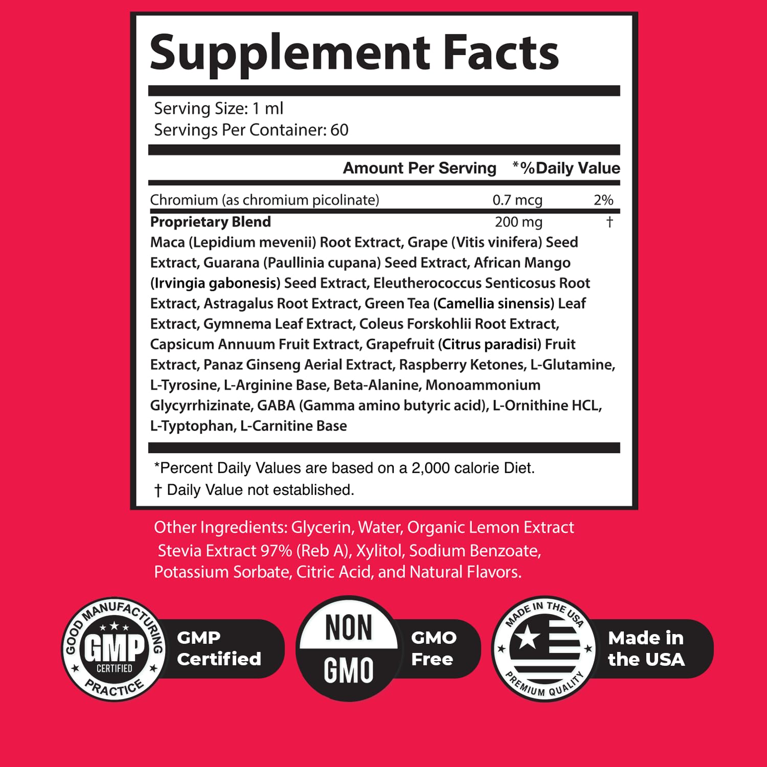 Nature’s NutriWave GlucoControl liquid supplement packaging with ingredients listed