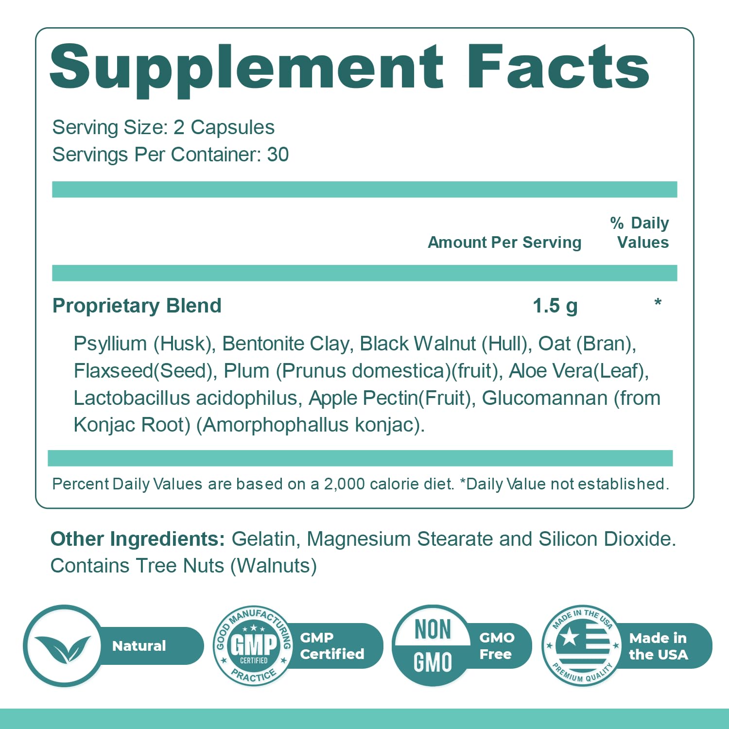 Nature’s NutriWave GutOptim supplement side view of packaging