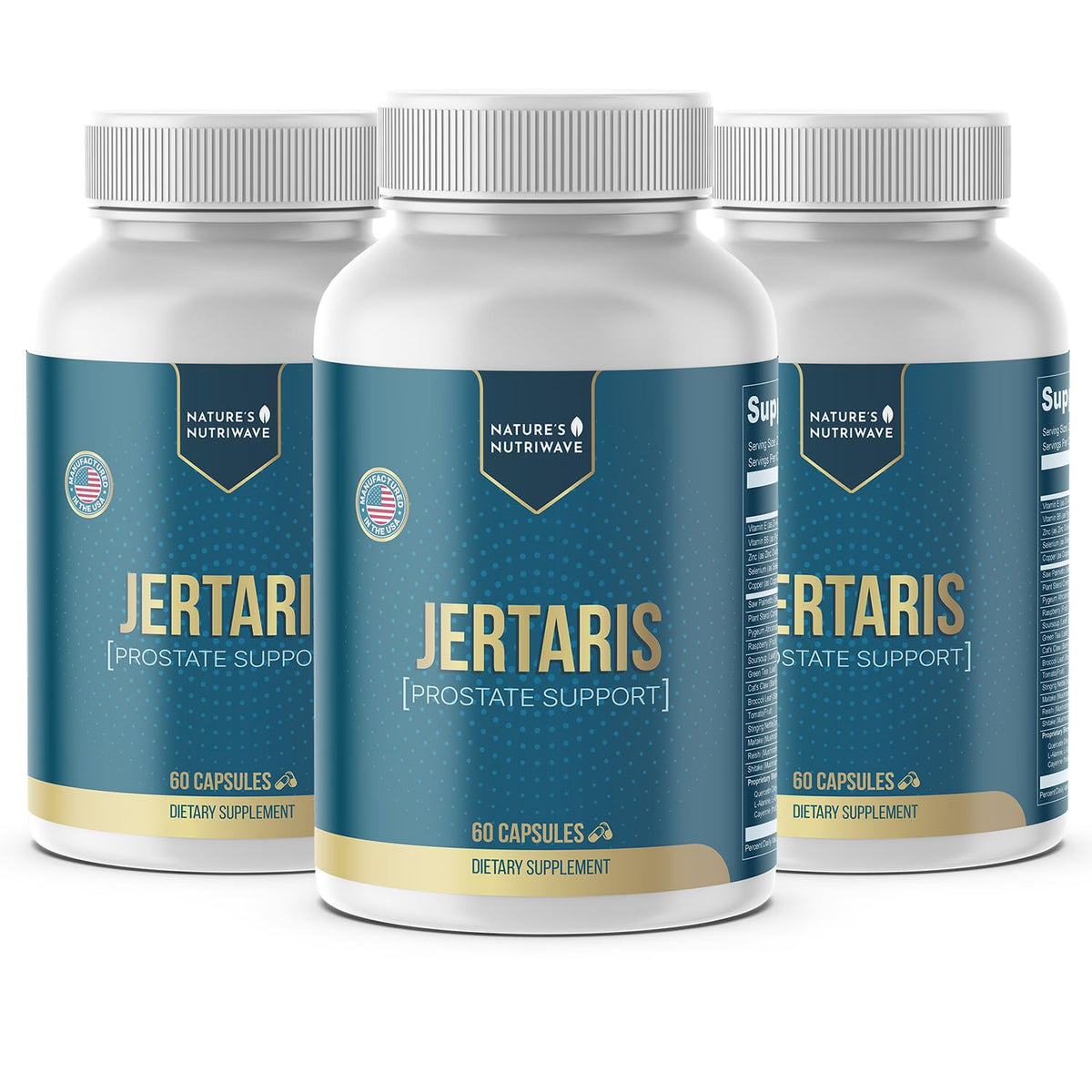 Nature’s NutriWave Jertaris Daily Wellness Supplement bottle front view