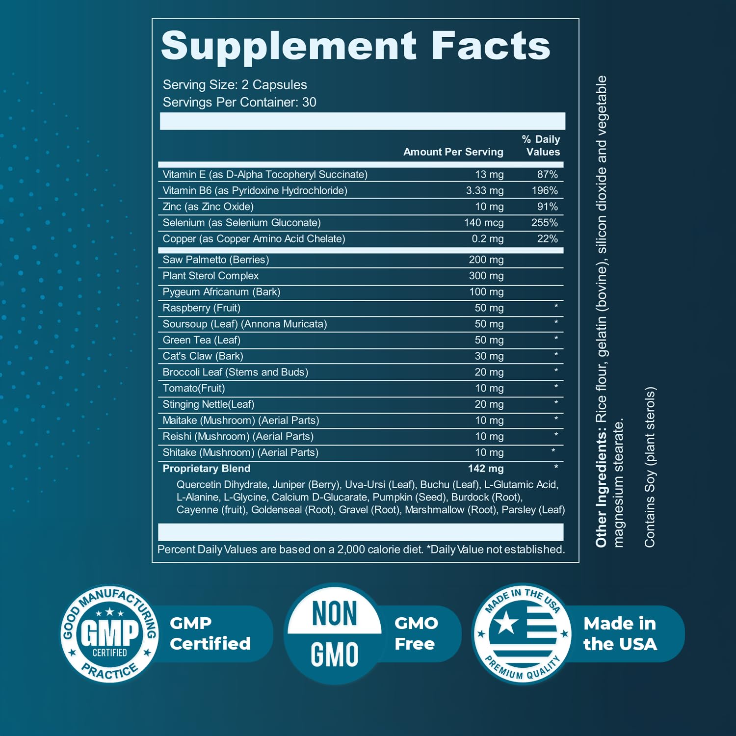 Nature’s NutriWave Jertaris Daily Wellness Supplement bottle side view