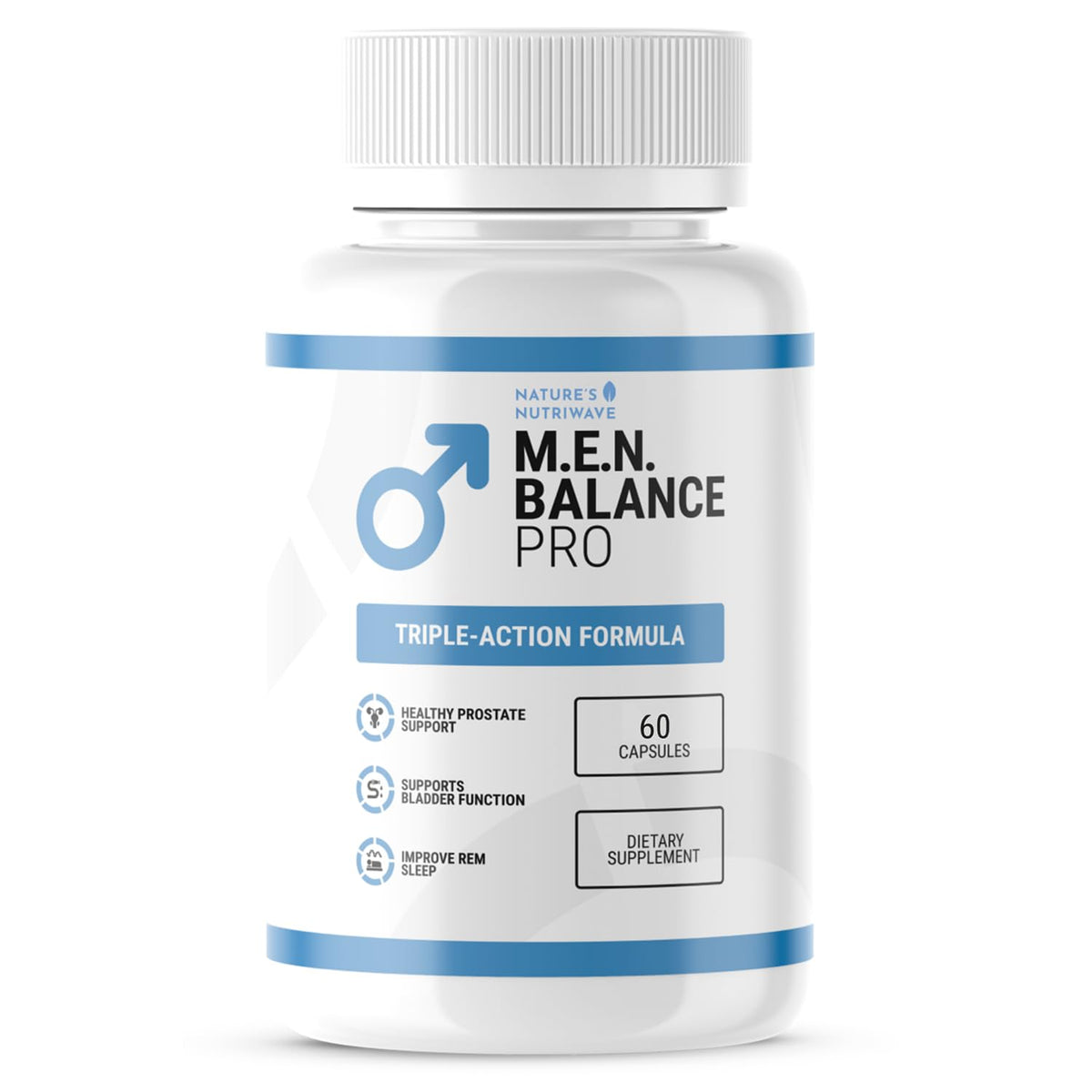 Nature’s NutriWave M.E.N. Balance Pro 60-capsule bottle front view