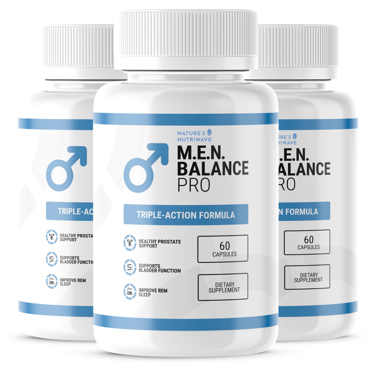 Nature’s NutriWave M.E.N. Balance Pro 60 capsules front view