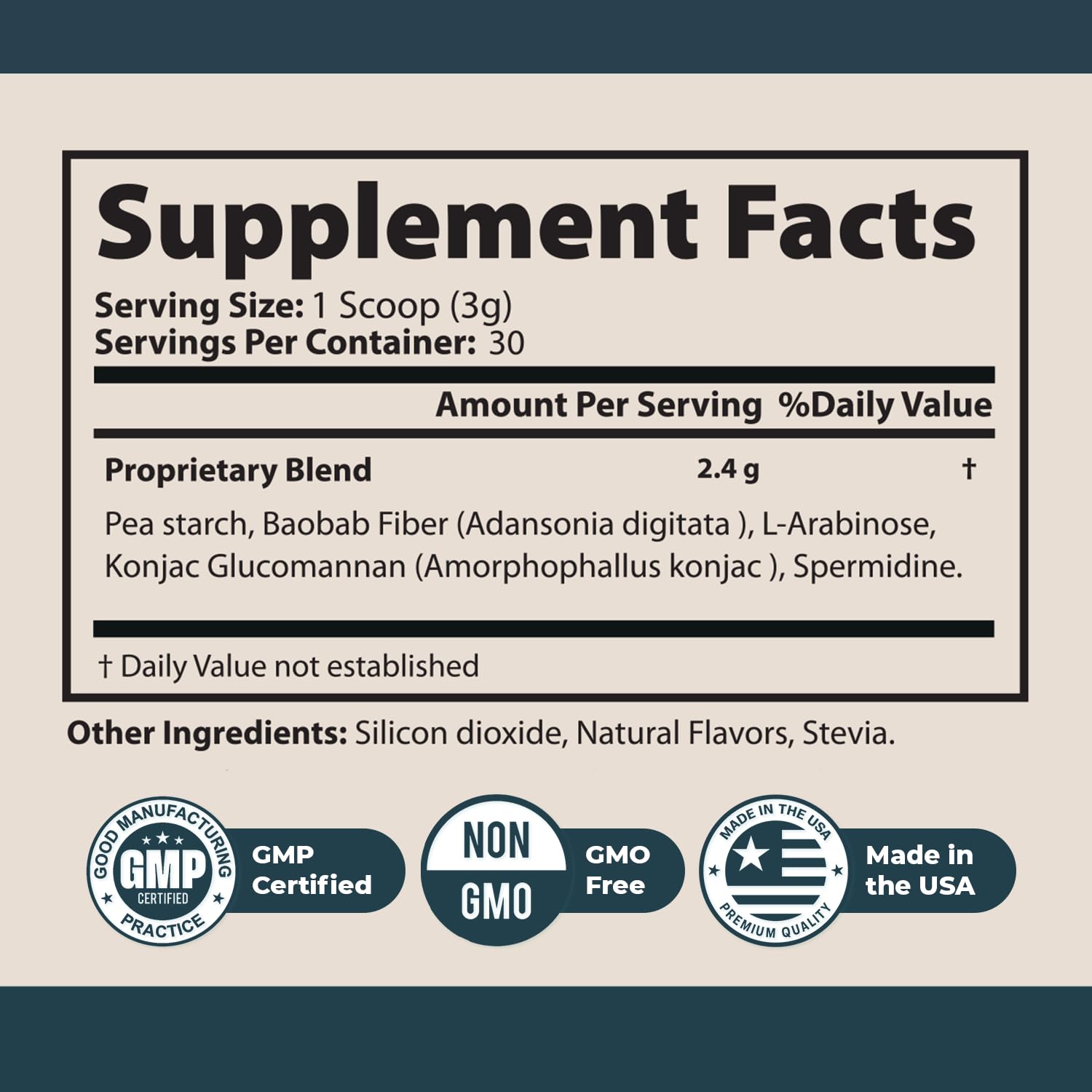 Nature’s NutriWave Max Brain container with ingredients list
