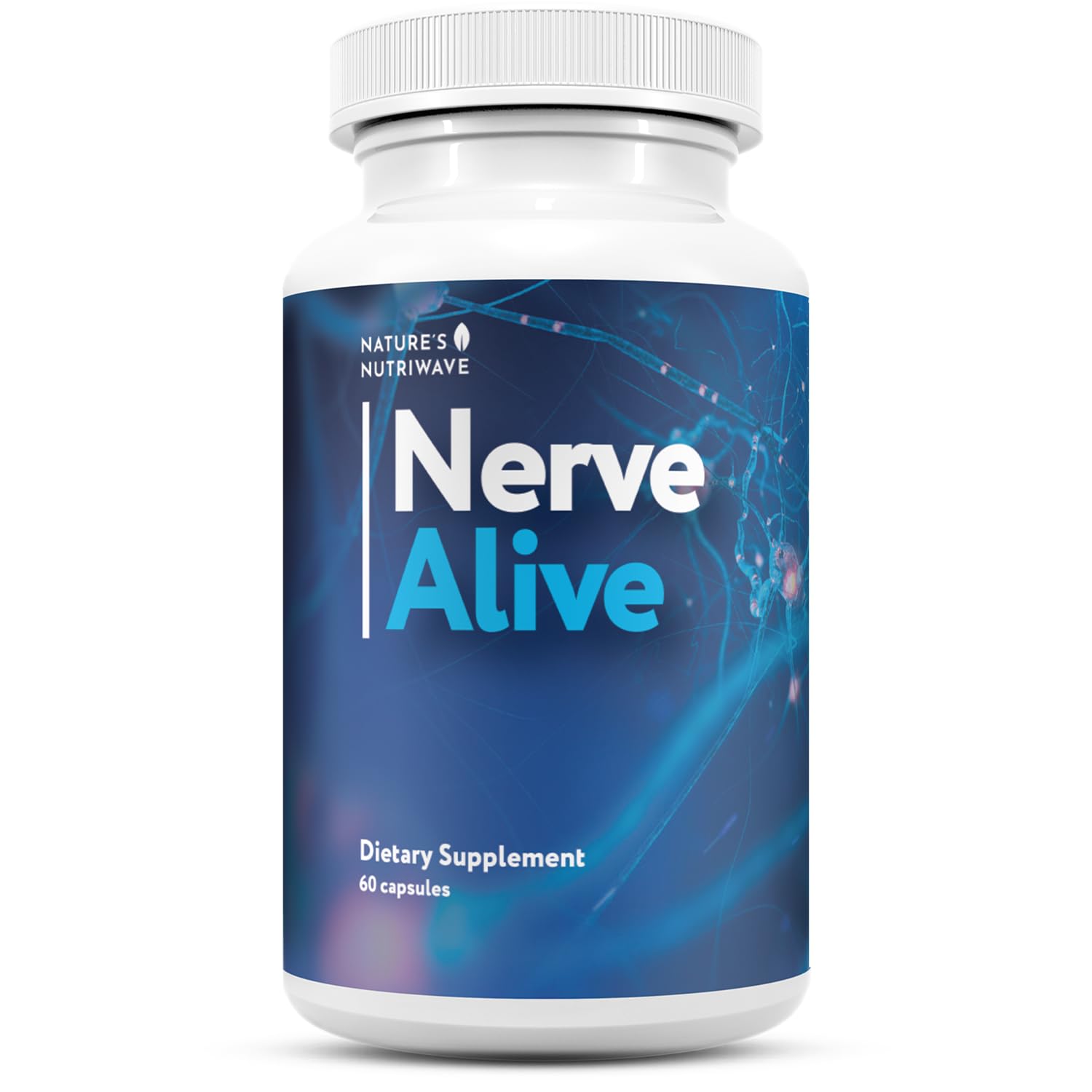Nature’s NutriWave NerveAlive supplement bottle front view