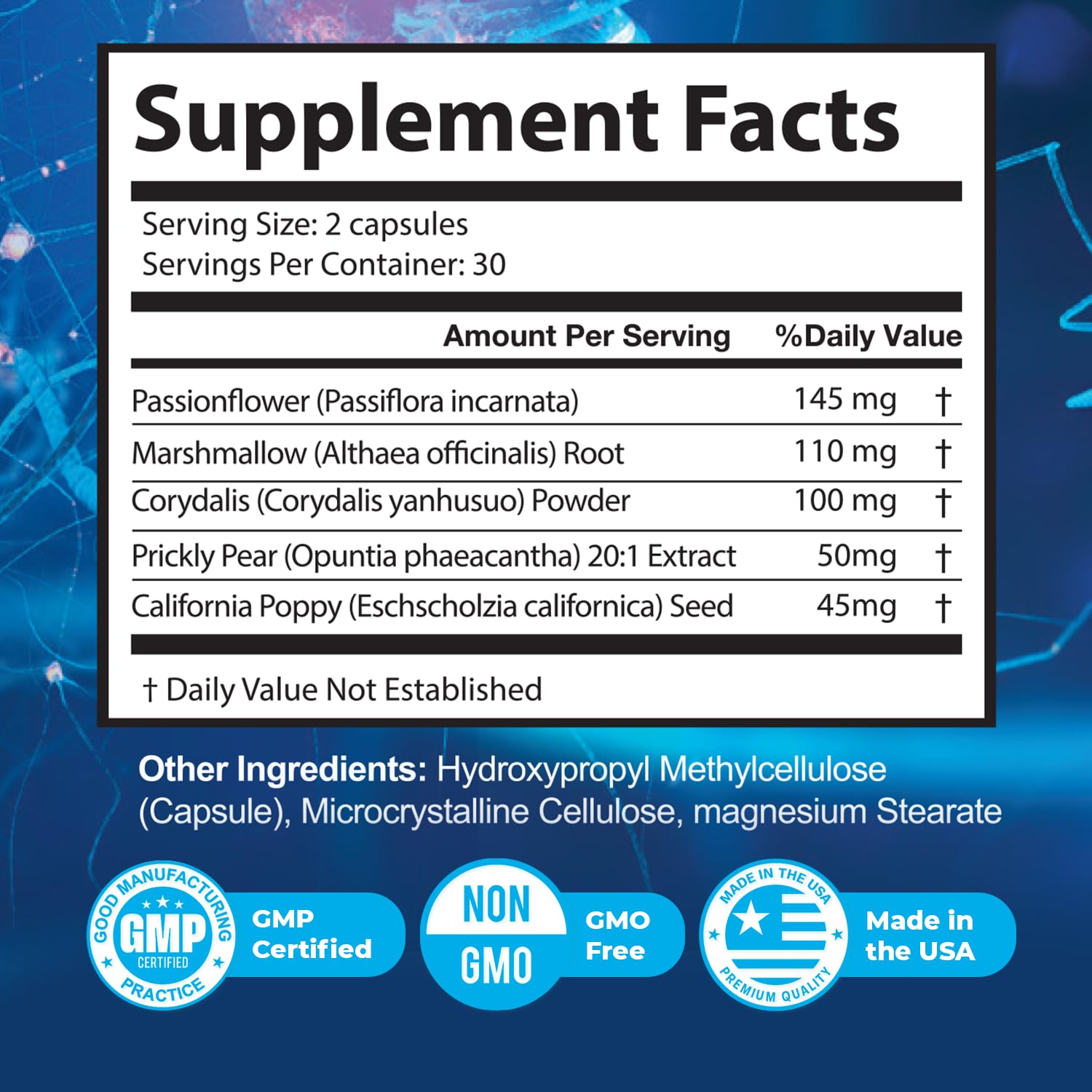 Nature’s NutriWave NerveAlive supplement bottle side view