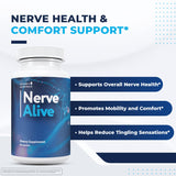 Nature’s NutriWave NerveAlive supplement capsules close-up