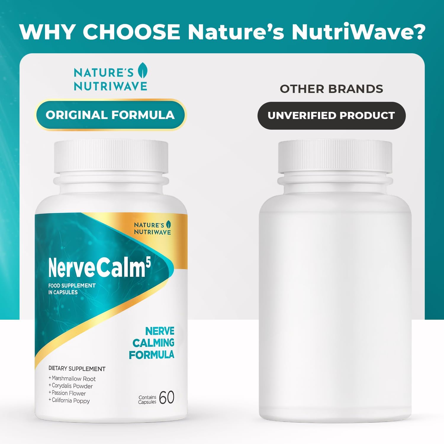Nature’s NutriWave NerveCalm Herbal Supplement packaging