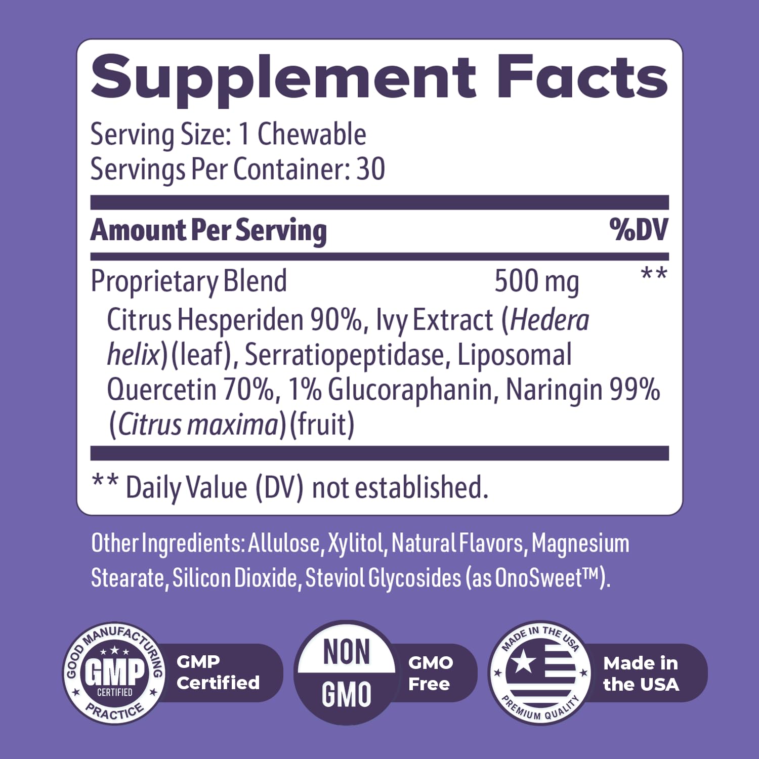 Nature’s NutriWave NiteHush Pro Chewables close-up of tablets
