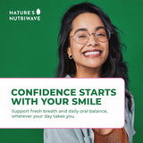 Nature’s NutriWave Oracare Multi-Enzyme Probiotic Tablets in hand
