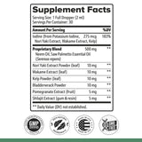 Nature’s NutriWave PotentStream Saw Palmetto 222g back view