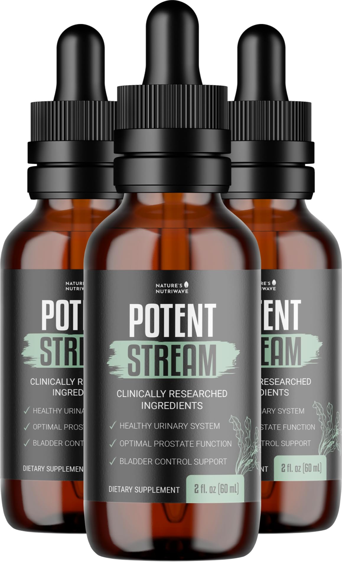 Nature’s NutriWave PotentStream Saw Palmetto 222g front view