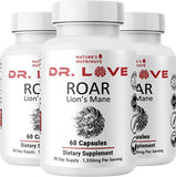 Nature’s NutriWave ROAR Lion’s Mane Mushroom Supplement front view