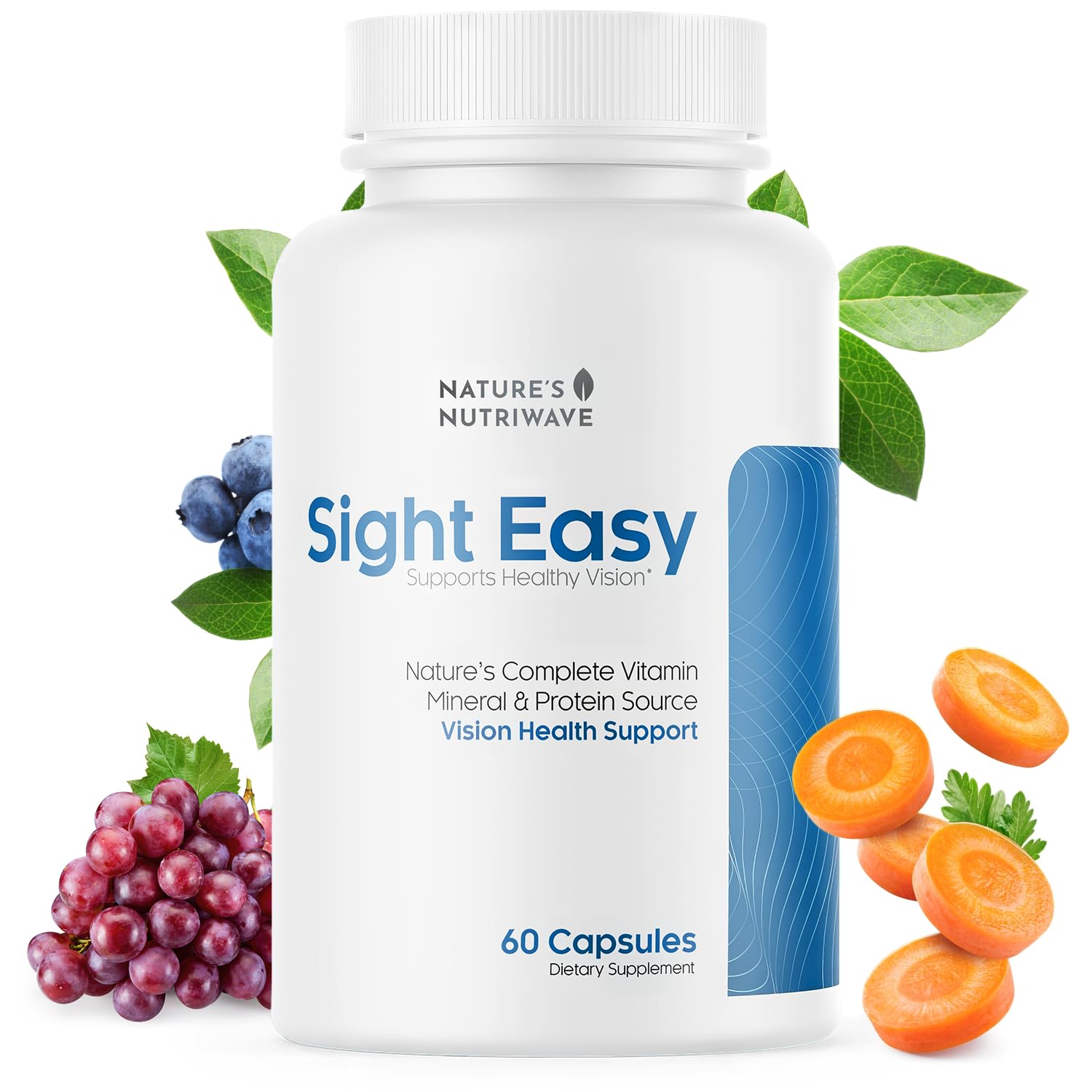 Nature’s NutriWave Sight Easy Eye Supplement front view