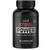 Nature's NutriWave Steel Power daily supplement capsule bottle front view