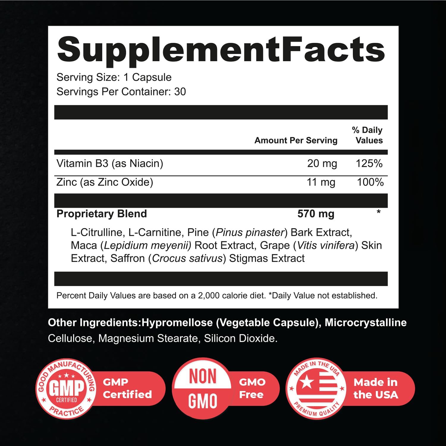 Nature's NutriWave Steel Power daily supplement capsule on a wooden table