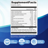 Nature’s NutriWave Visual Ease Eye Supplement capsules on a wooden surface