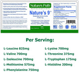 NATURE'S PATH NUTRACEUTICALS 9 Essential Amino Acids capsules on a table