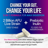 Nature's Peak Akkermansia Probiotic Supplement 100g capsule close-up