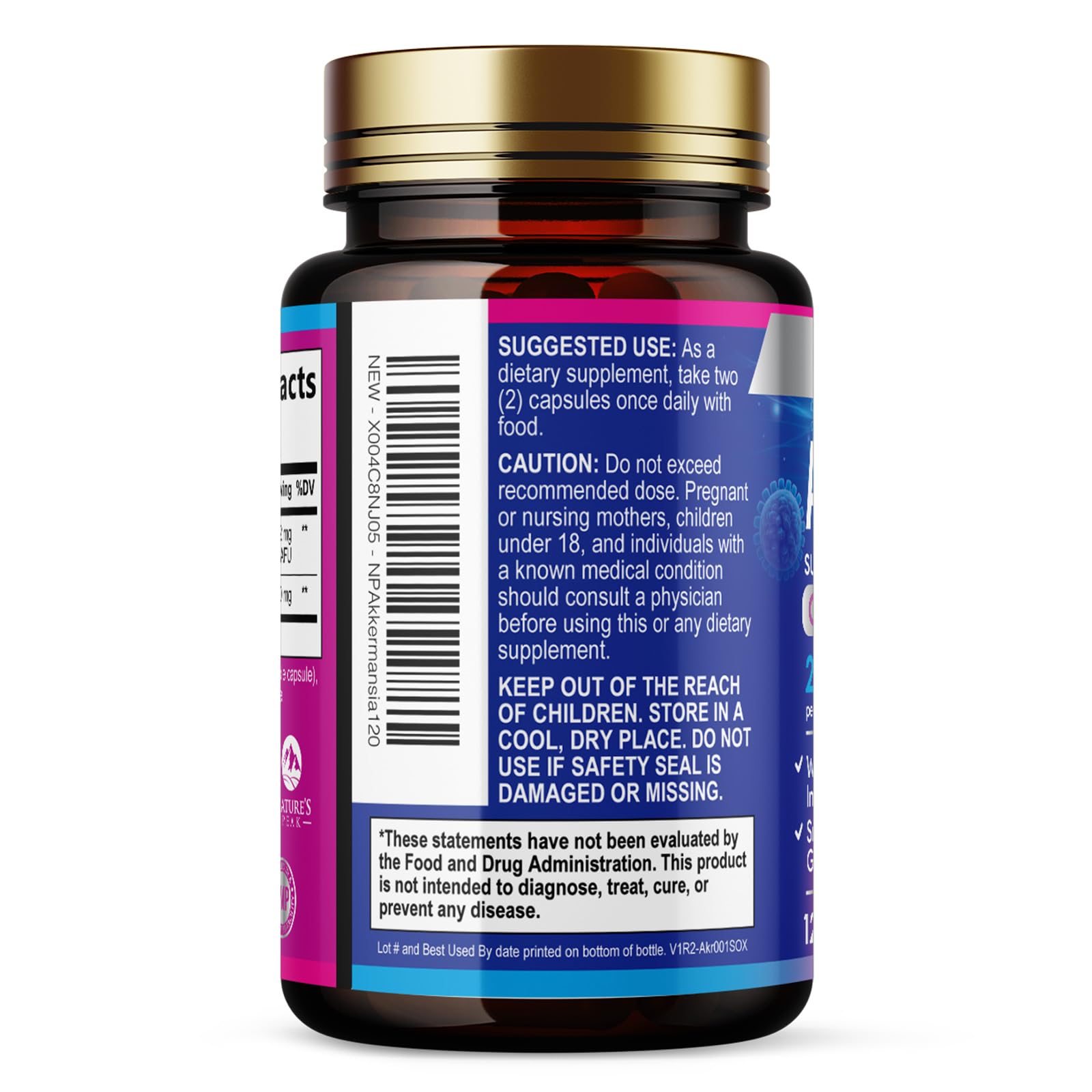 Nature's Peak Akkermansia Probiotic Supplement 100g lifestyle scene