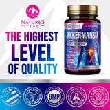 Nature's Peak Akkermansia Probiotic Supplement 100g packaging