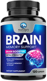 Nature's Peak Brain Memory Supplement 3X Strength capsule bottle front view