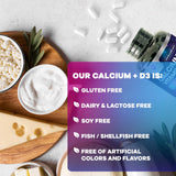 Nature's Peak Calcium D3 Supplement 1200mg on a wooden table
