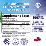 Nature's Peak CoQ10 softgel bottle side view