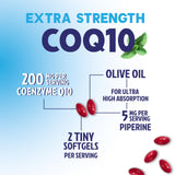 Nature's Peak CoQ10 softgel with Black Pepper Extract close-up