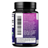 Nature's Peak Lion's Mane Mushroom Capsules 1000mg with measuring spoon