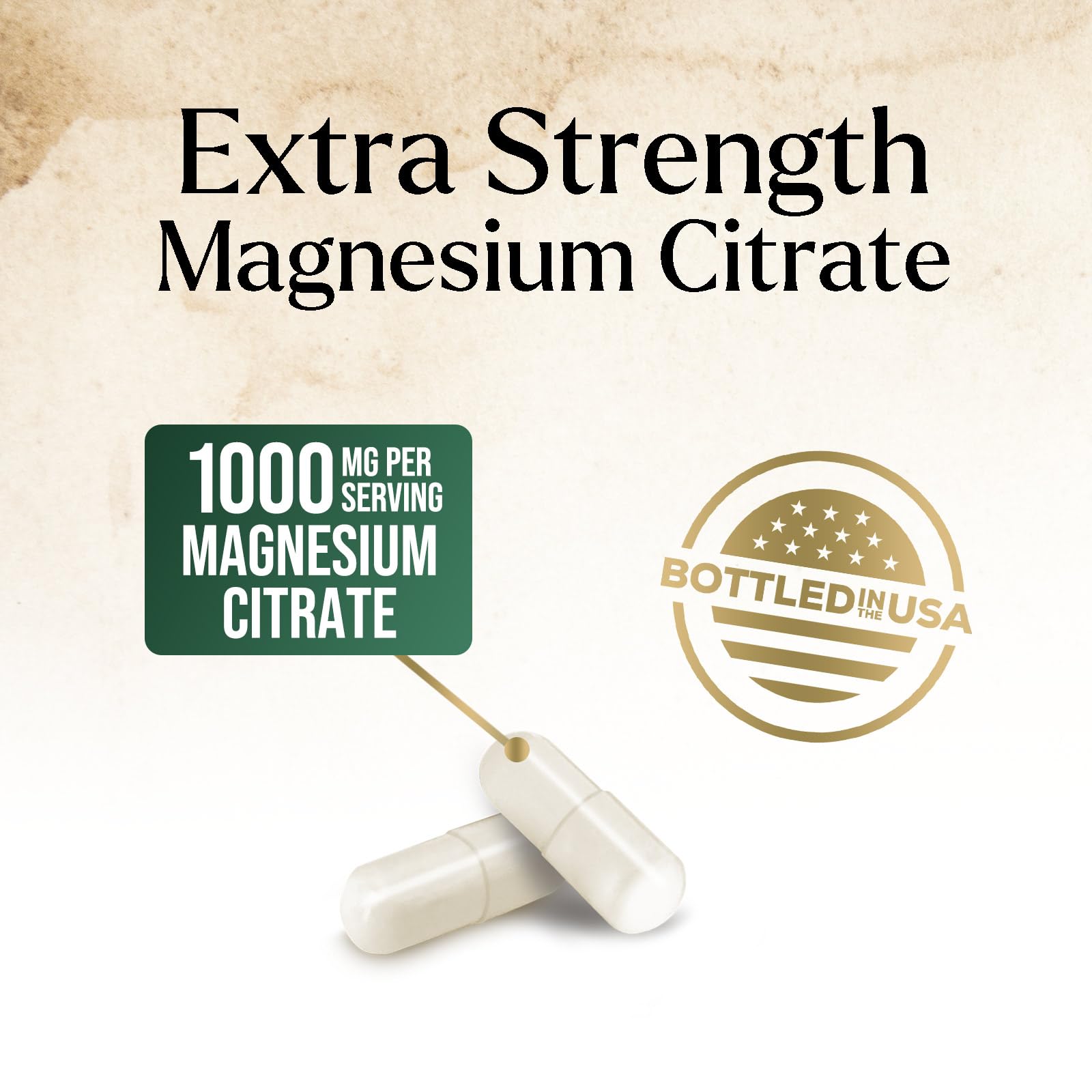 Nature's Peak Magnesium Citrate Supplement 1000mg bottle top