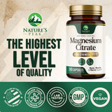 Nature's Peak Magnesium Citrate Supplement 1000mg capsules
