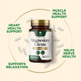 Nature's Peak Magnesium Citrate Supplement 1000mg on a wooden table