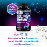 Nature's Peak Magnesium Glycinate 250mg back view