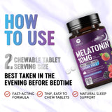 Nature's Peak Melatonin 10mg chewable tablets ingredients list