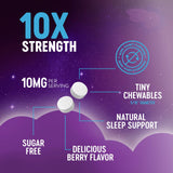 Nature's Peak Melatonin 10mg chewable tablets side view