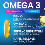 Nature's Peak Omega-3 Fish Oil softgel bottle side view