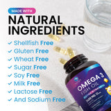 Nature's Peak Omega-3 Fish Oil Triple Strength 2400mg softgel packaging