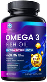 Nature's Peak Omega-3 Fish Oil Triple Strength softgel bottle front view