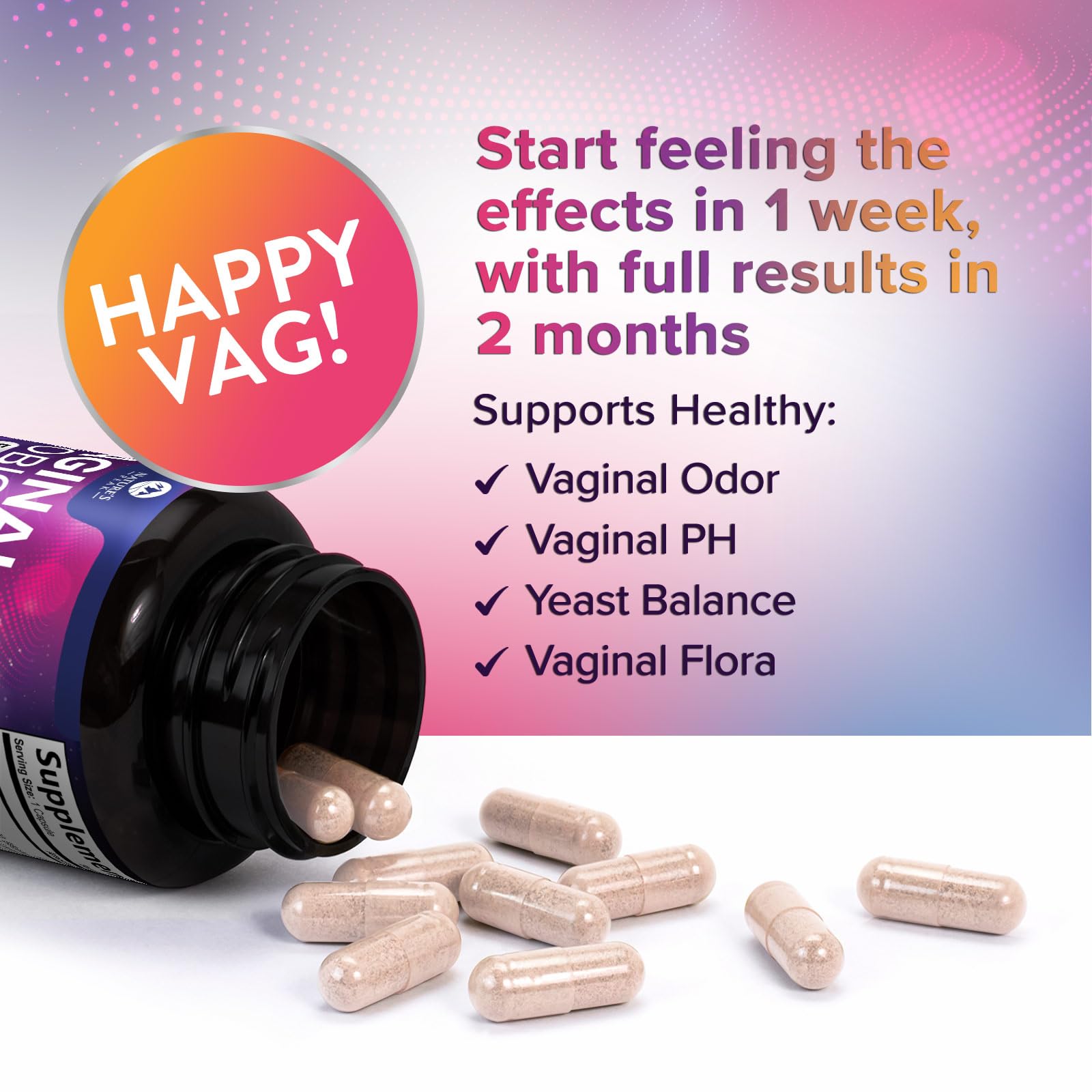Nature's Peak Probiotic Capsules with cranberry and D-mannose